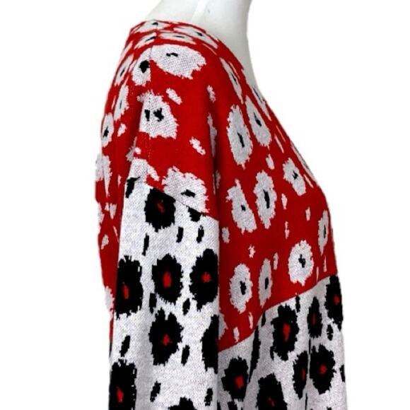 Cabi V-neck Cardigan Sweater Style #6163 Upbeat Navy Red Women’s Size Small - Picture 9 of 13